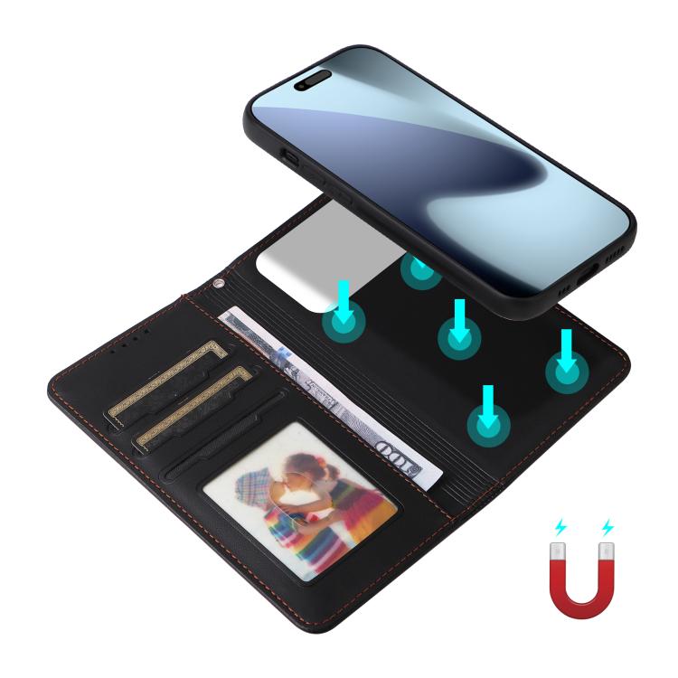 For iPhone 17 Pro BETOPNICE BN-005 2 in 1 Detachable Imitate Genuine Leather Phone Case