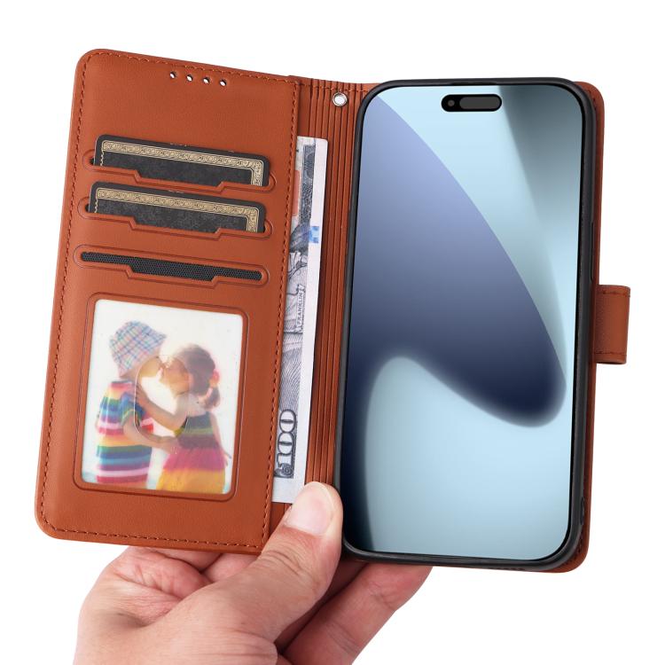 For iPhone 17 Pro BETOPNICE BN-005 2 in 1 Detachable Imitate Genuine Leather Phone Case