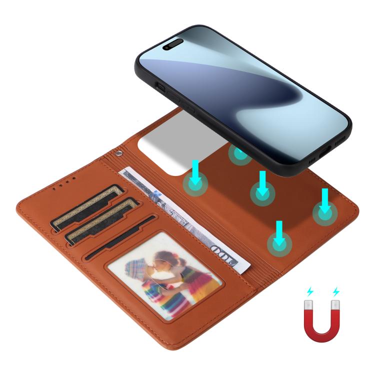 For iPhone 17 Pro BETOPNICE BN-005 2 in 1 Detachable Imitate Genuine Leather Phone Case