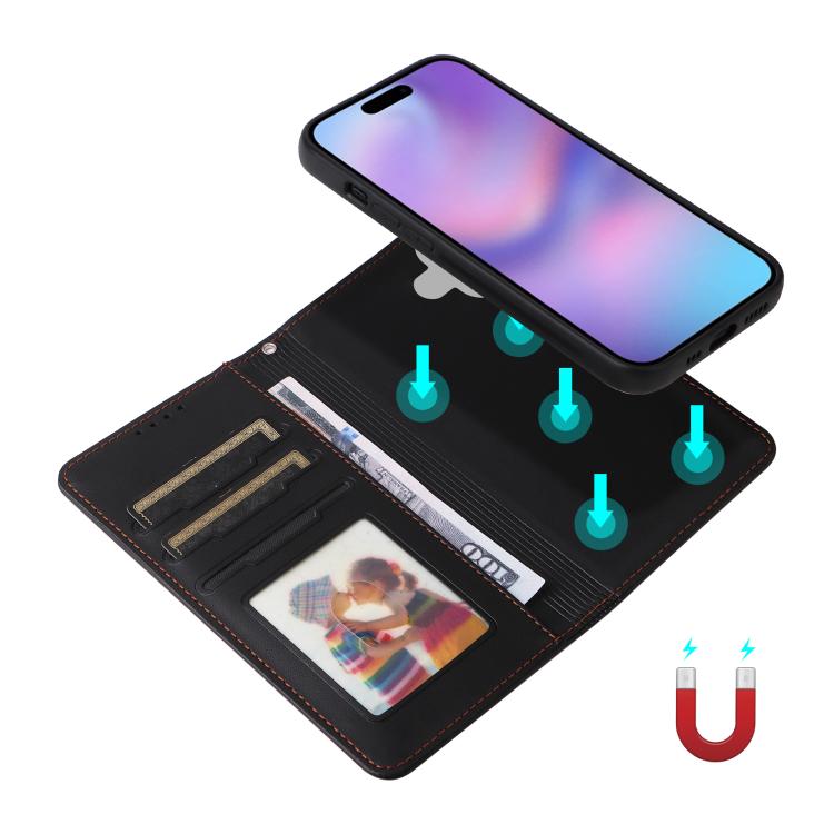 For iPhone 17 BETOPNICE BN-005 2 in 1 Detachable Imitate Genuine Leather Phone Case