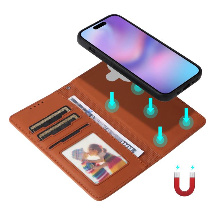 For iPhone 17 BETOPNICE BN-005 2 in 1 Detachable Imitate Genuine Leather Phone Case