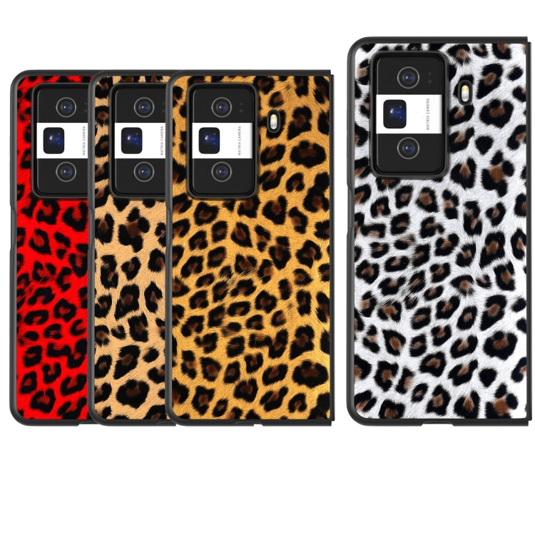 For Honor Magic Vs3 Black Edge Leopard PU Phone Case
