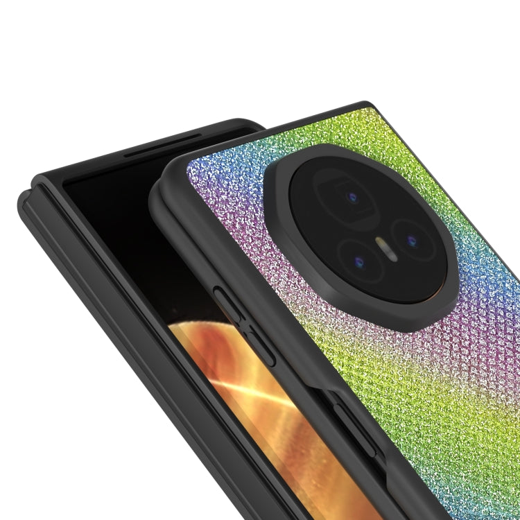 For Honor Magic V3 ABEEL Diamond Series Black Edge PU Phone Case