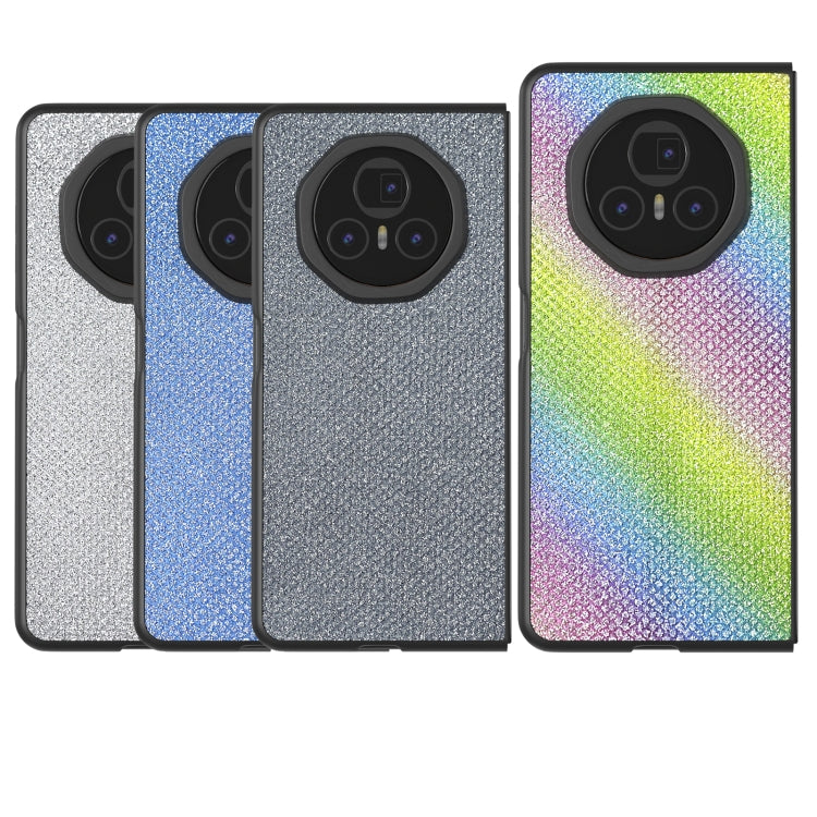 For Honor Magic V3 ABEEL Diamond Series Black Edge PU Phone Case