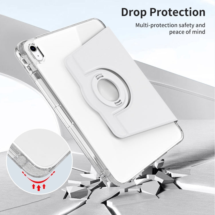 For iPad Air 11 2026 / 2025 / 2024 360 Rotation Detachable Clear Acrylic Leather Tablet Case