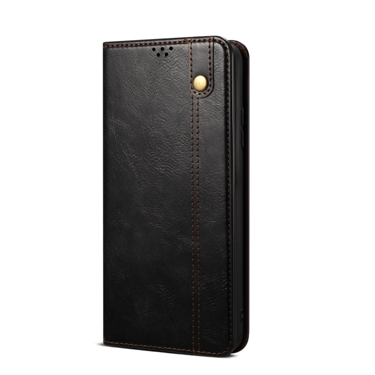 For Xiaomi Redmi Turbo 3 Oil Wax Crazy Horse Texture Leather Phone Case