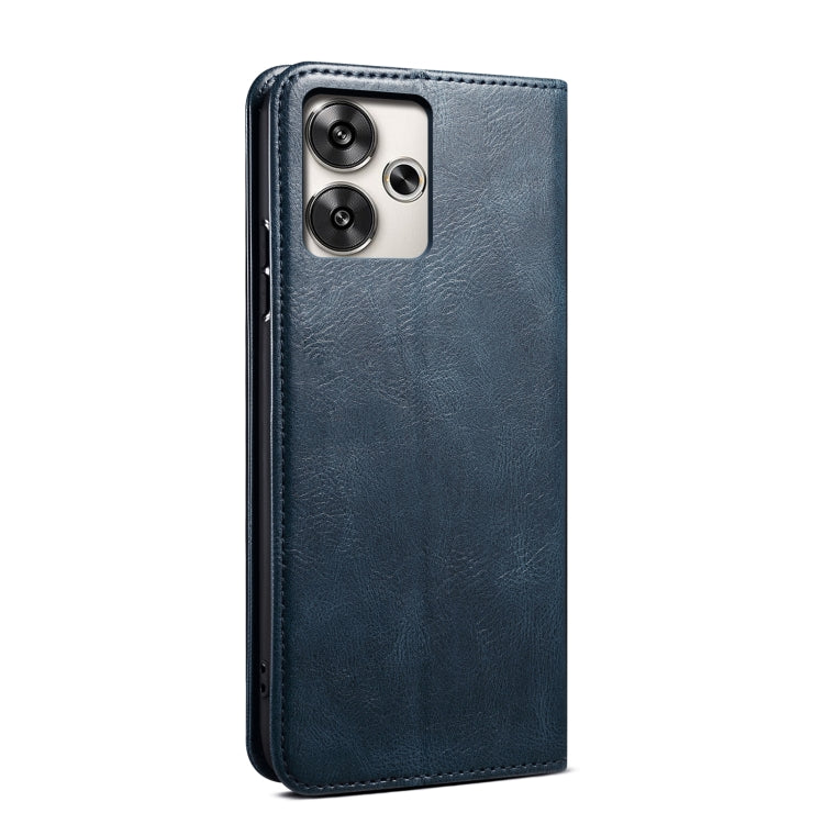 For Xiaomi Redmi Turbo 3 Oil Wax Crazy Horse Texture Leather Phone Case