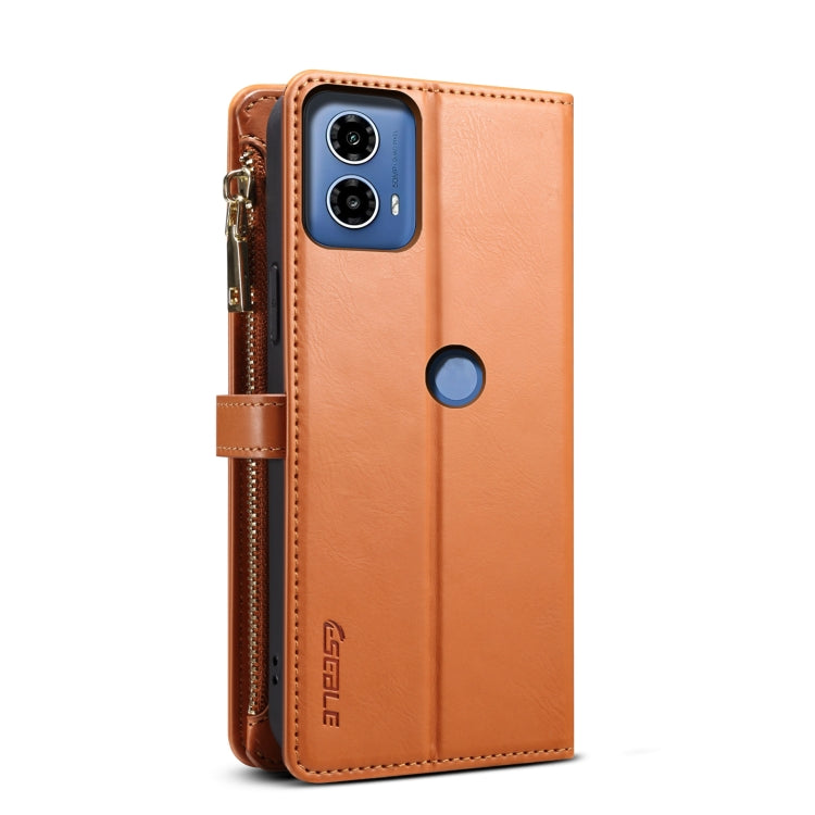For Motorola Moto G24 Power ESEBLE Star Series Lanyard Zipper Wallet RFID Leather Case