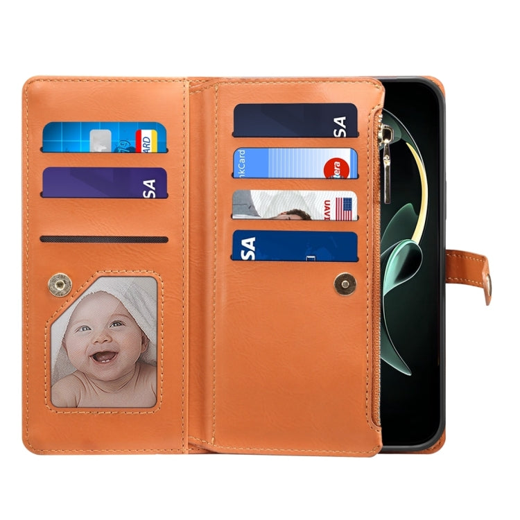 For Motorola Moto G24 Power ESEBLE Star Series Lanyard Zipper Wallet RFID Leather Case