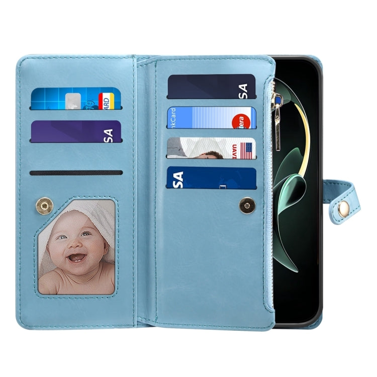 For Motorola Moto G34 ESEBLE Star Series Lanyard Zipper Wallet RFID Leather Case