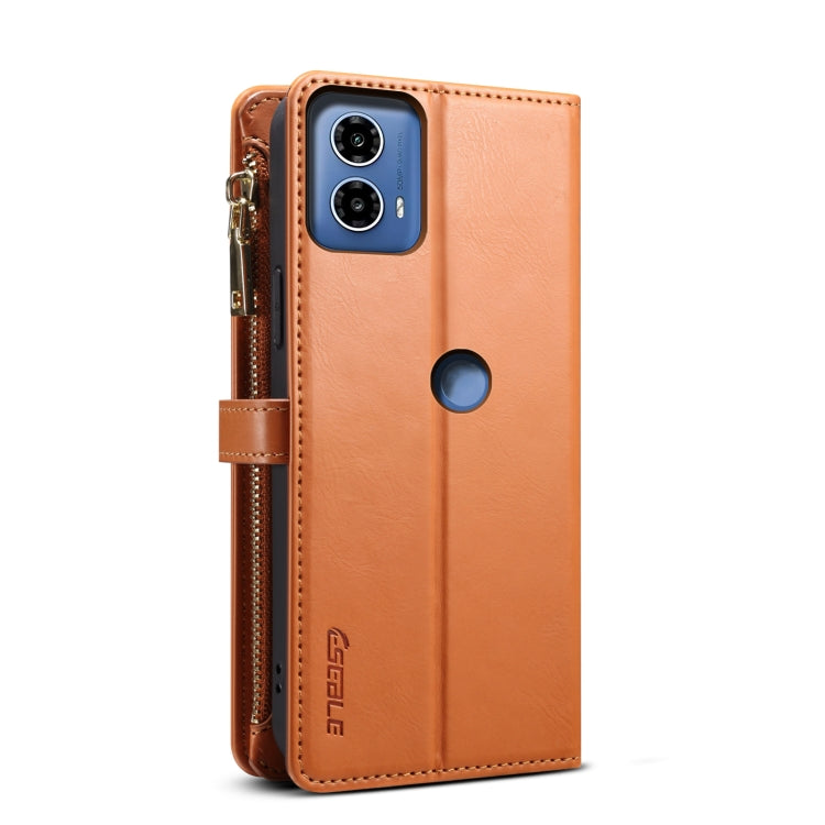 For Motorola Edge 50 Fusion ESEBLE Star Series Lanyard Zipper Wallet RFID Leather Case