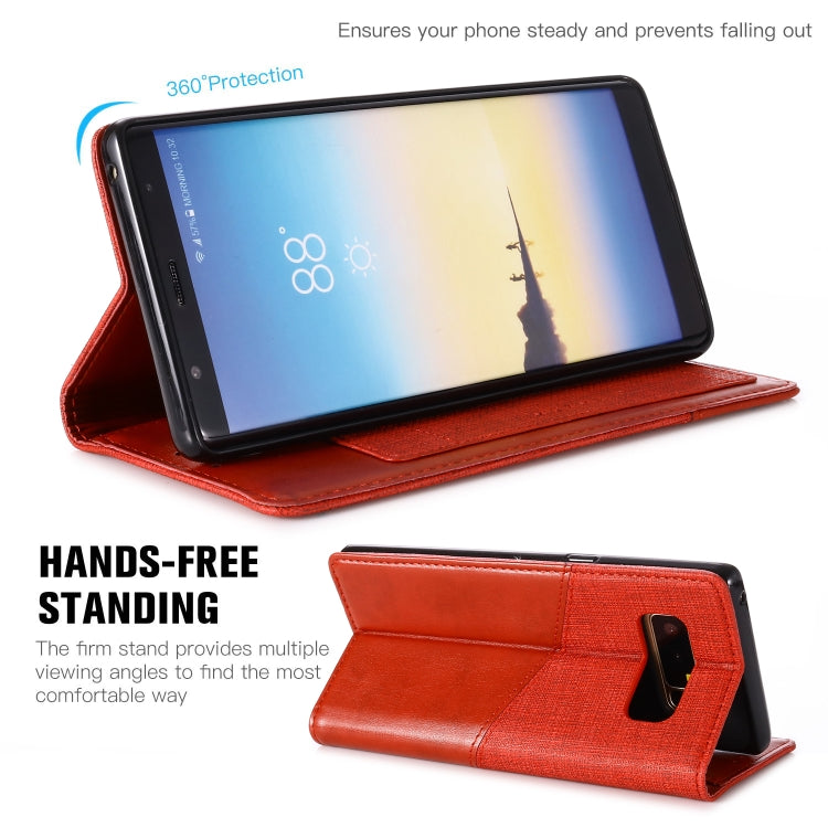 For Samsung Galaxy Note 8 MUXMA MX109 Horizontal Flip Leather Case with Holder & Card Slot & Wallet