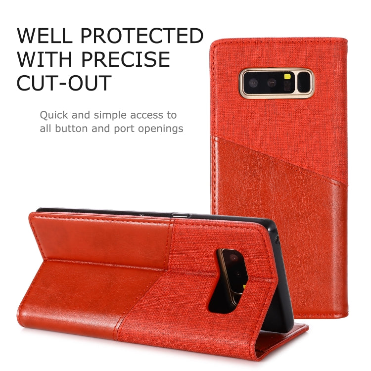 For Samsung Galaxy Note 8 MUXMA MX109 Horizontal Flip Leather Case with Holder & Card Slot & Wallet