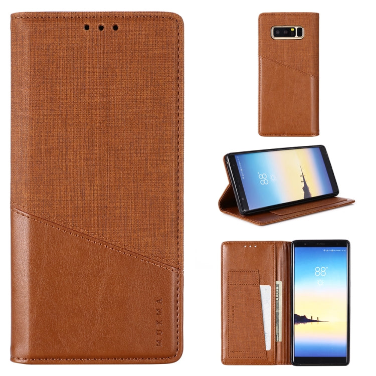 For Samsung Galaxy Note 8 MUXMA MX109 Horizontal Flip Leather Case with Holder & Card Slot & Wallet