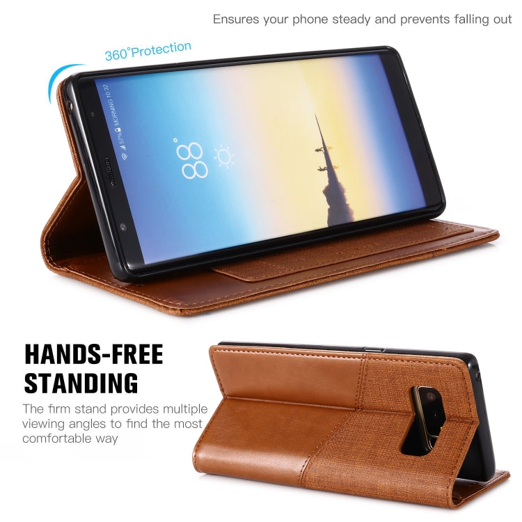 For Samsung Galaxy Note 8 MUXMA MX109 Horizontal Flip Leather Case with Holder & Card Slot & Wallet