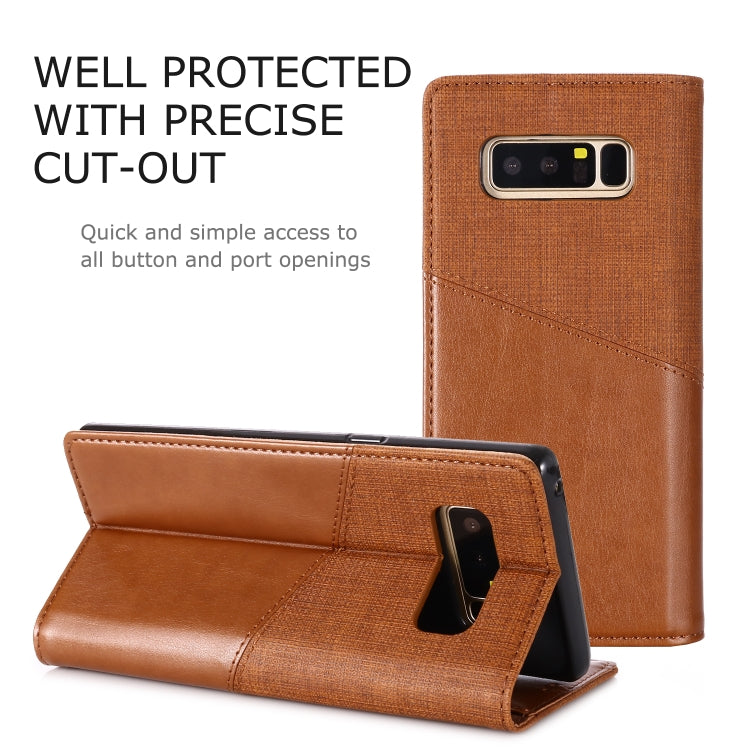 For Samsung Galaxy Note 8 MUXMA MX109 Horizontal Flip Leather Case with Holder & Card Slot & Wallet
