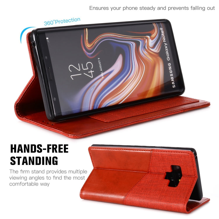 For Samsung Galaxy Note9 MUXMA MX109 Horizontal Flip Leather Case with Holder & Card Slot & Wallet