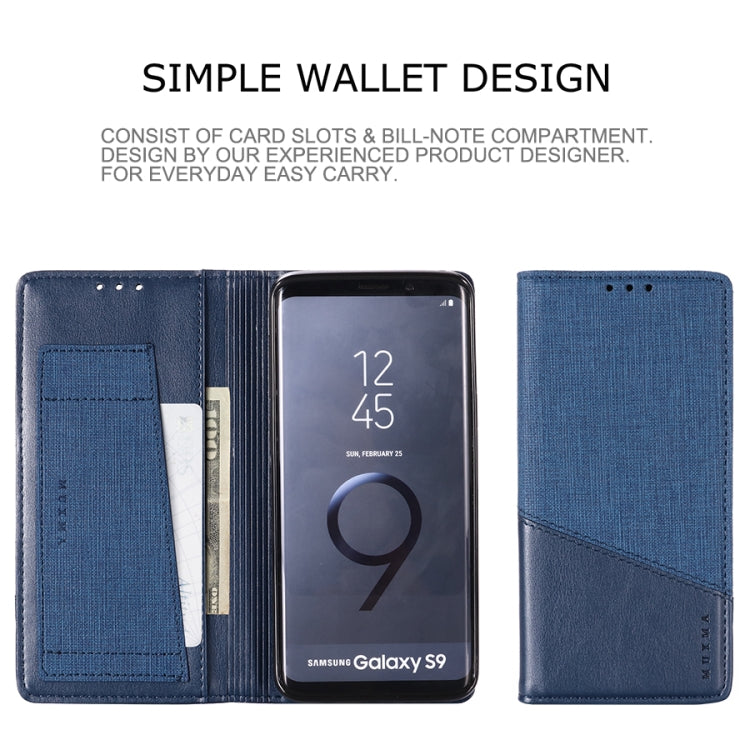 For Samsung Galaxy S9 MUXMA MX109 Horizontal Flip Leather Case with Holder & Card Slot & Wallet