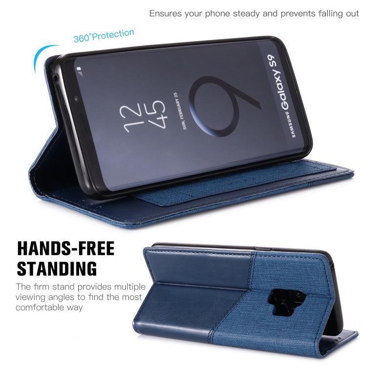 For Samsung Galaxy S9 MUXMA MX109 Horizontal Flip Leather Case with Holder & Card Slot & Wallet