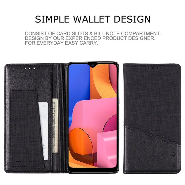 For Samsung Galaxy A20s MUXMA MX109 Horizontal Flip Leather Case with Holder & Card Slot & Wallet