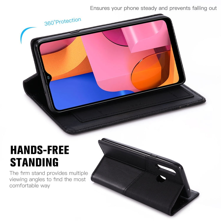 For Samsung Galaxy A20s MUXMA MX109 Horizontal Flip Leather Case with Holder & Card Slot & Wallet