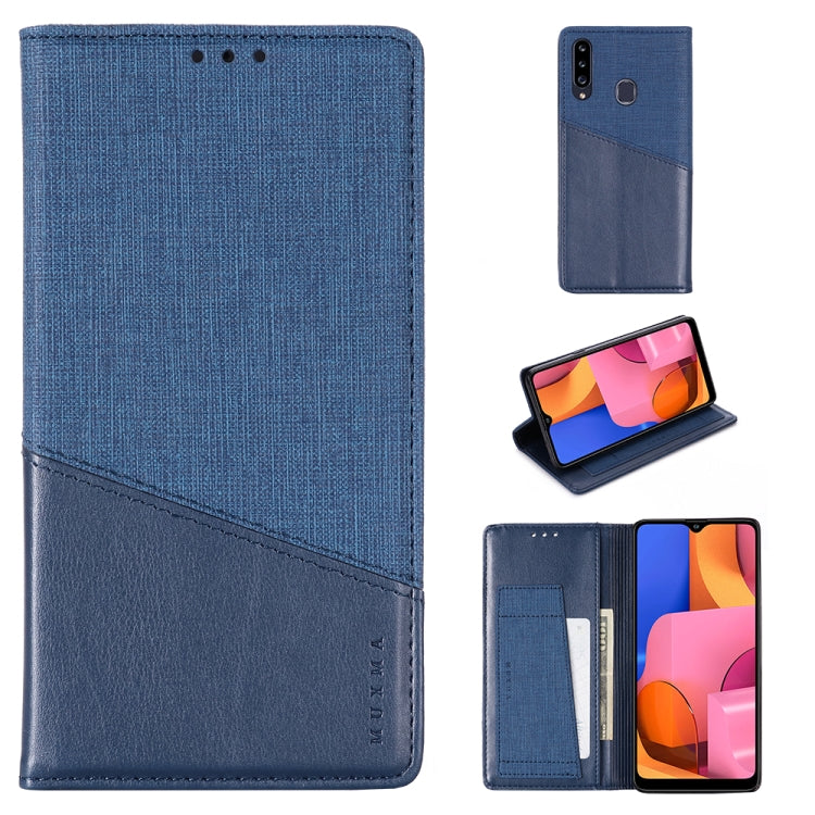 For Samsung Galaxy A20s MUXMA MX109 Horizontal Flip Leather Case with Holder & Card Slot & Wallet