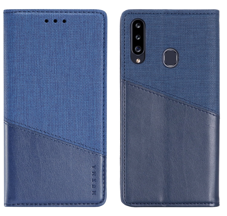 For Samsung Galaxy A20s MUXMA MX109 Horizontal Flip Leather Case with Holder & Card Slot & Wallet
