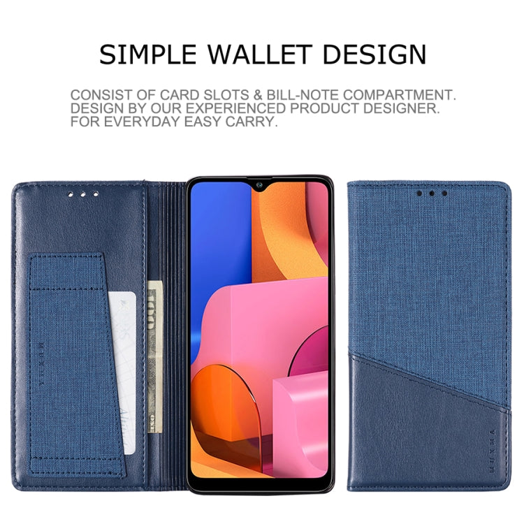 For Samsung Galaxy A20s MUXMA MX109 Horizontal Flip Leather Case with Holder & Card Slot & Wallet