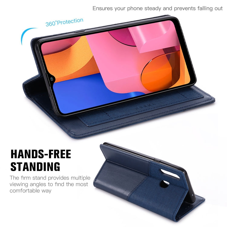 For Samsung Galaxy A20s MUXMA MX109 Horizontal Flip Leather Case with Holder & Card Slot & Wallet