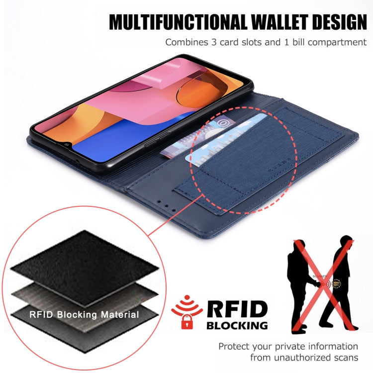For Samsung Galaxy A20s MUXMA MX109 Horizontal Flip Leather Case with Holder & Card Slot & Wallet