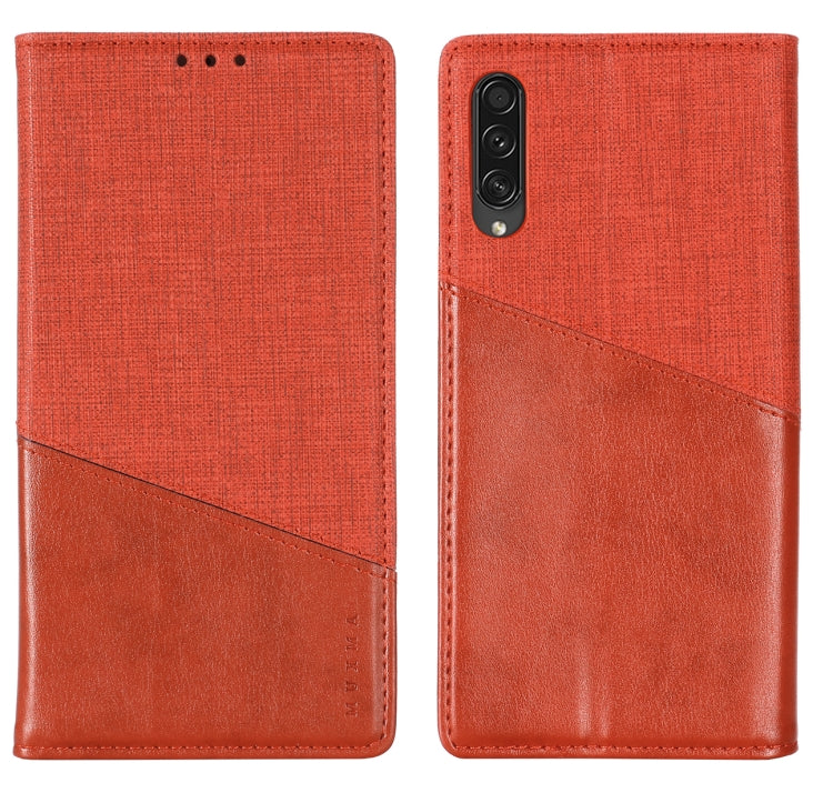 For Samsung Galaxy A50s MUXMA MX109 Horizontal Flip Leather Case with Holder & Card Slot & Wallet