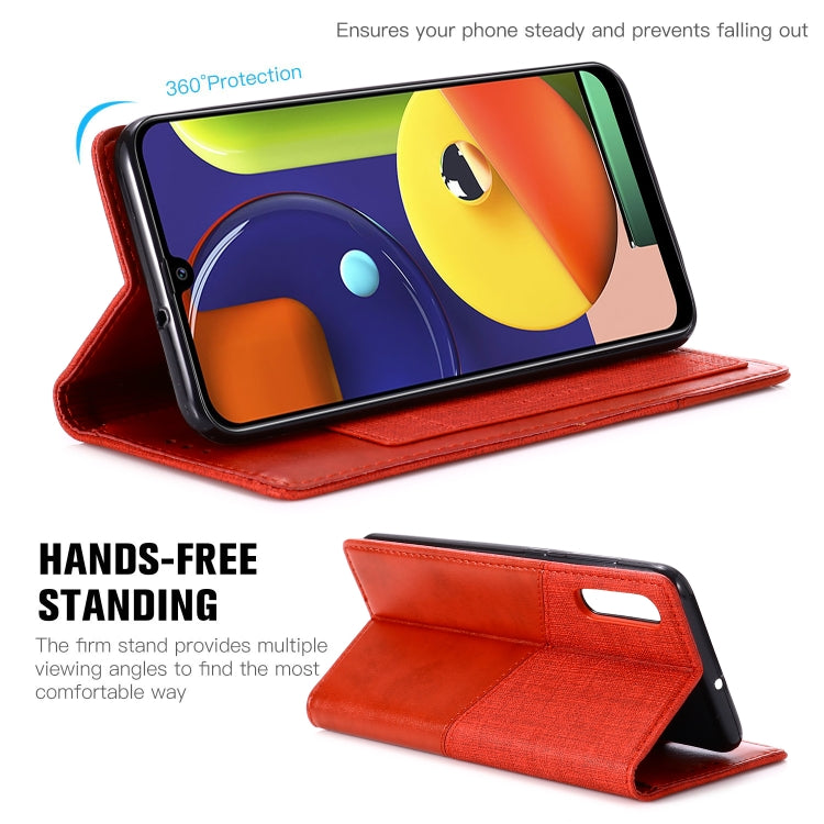 For Samsung Galaxy A50s MUXMA MX109 Horizontal Flip Leather Case with Holder & Card Slot & Wallet