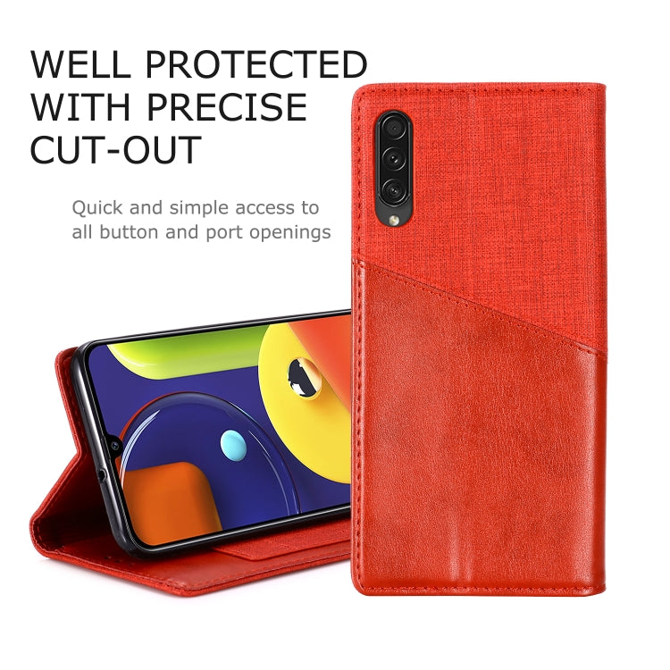 For Samsung Galaxy A50s MUXMA MX109 Horizontal Flip Leather Case with Holder & Card Slot & Wallet