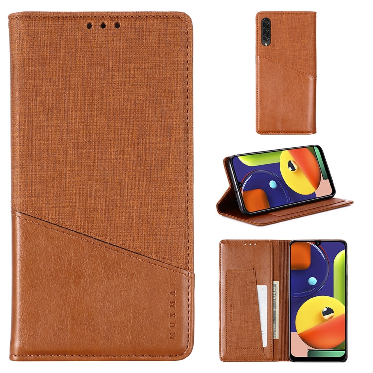 For Samsung Galaxy A50s MUXMA MX109 Horizontal Flip Leather Case with Holder & Card Slot & Wallet