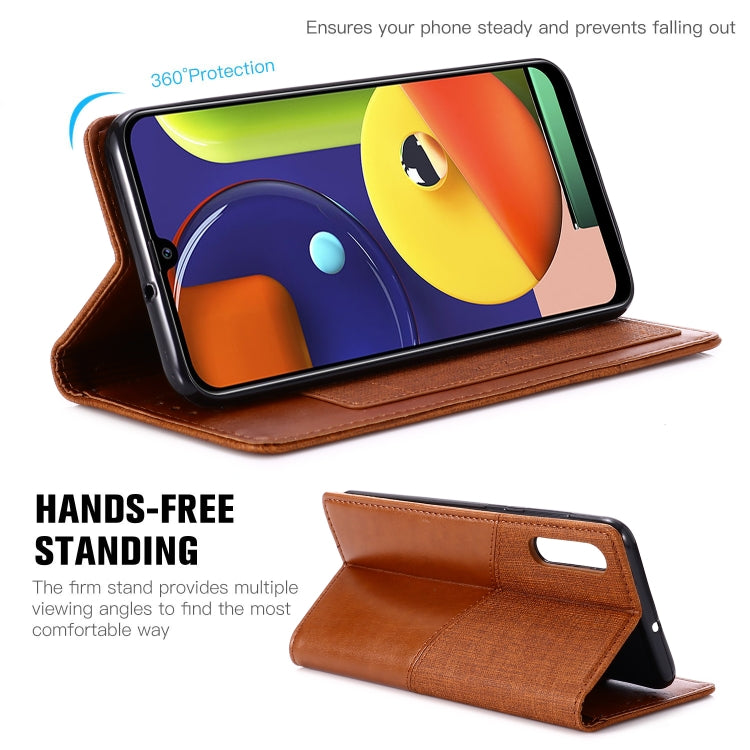 For Samsung Galaxy A50s MUXMA MX109 Horizontal Flip Leather Case with Holder & Card Slot & Wallet