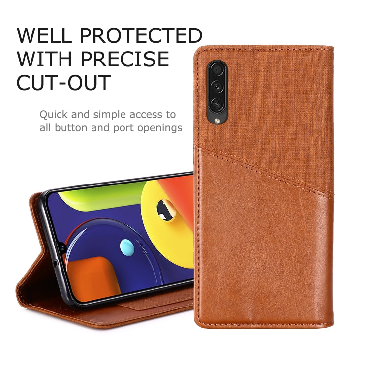 For Samsung Galaxy A50s MUXMA MX109 Horizontal Flip Leather Case with Holder & Card Slot & Wallet