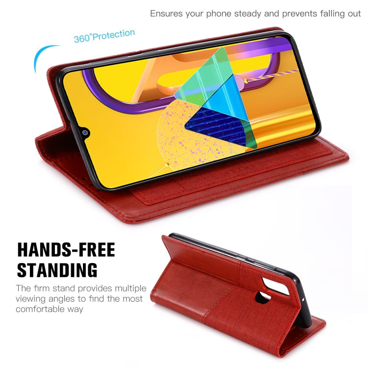 For Samsung Galaxy M30s MUXMA MX109 Horizontal Flip Leather Case with Holder & Card Slot & Wallet
