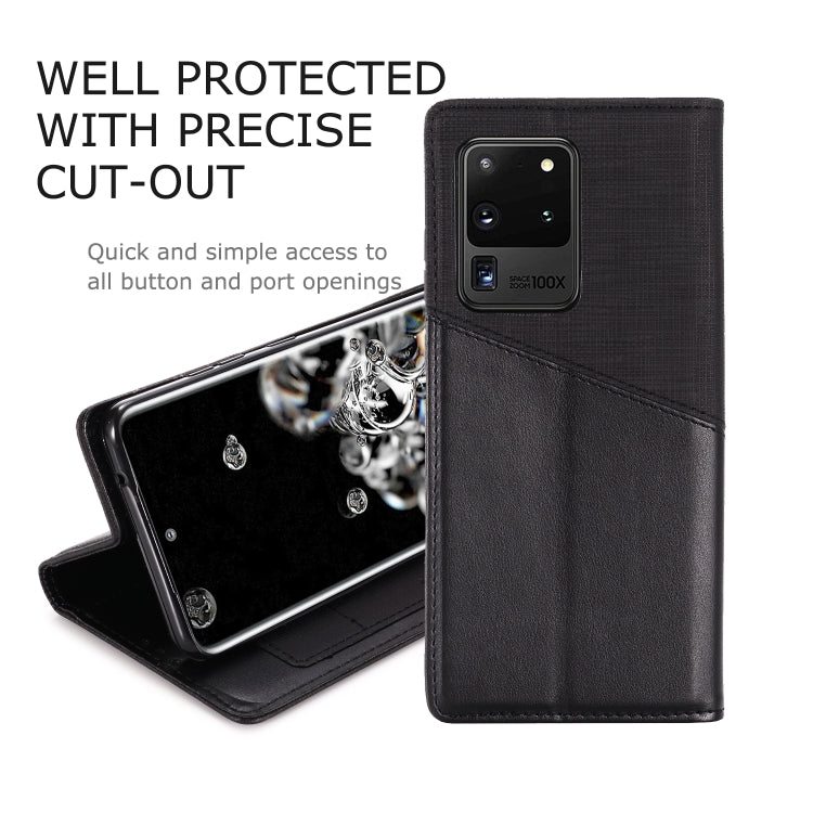 For Samsung Galaxy S20 Ultra MUXMA MX109 Horizontal Flip Leather Case with Holder & Card Slot & Wallet
