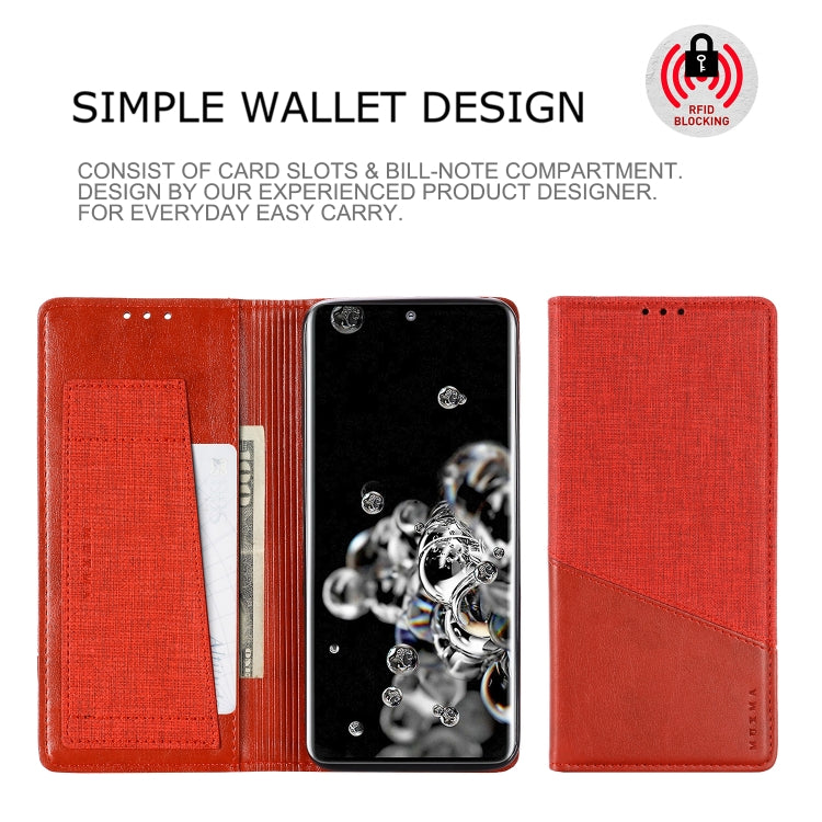 For Samsung Galaxy S20 Ultra MUXMA MX109 Horizontal Flip Leather Case with Holder & Card Slot & Wallet