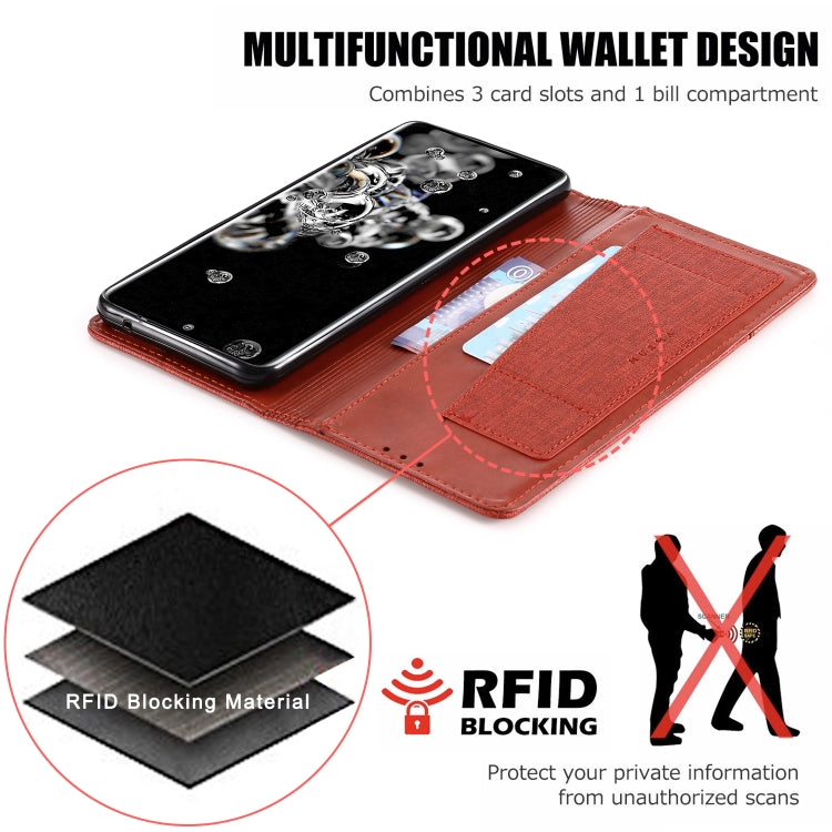 For Samsung Galaxy S20 Ultra MUXMA MX109 Horizontal Flip Leather Case with Holder & Card Slot & Wallet
