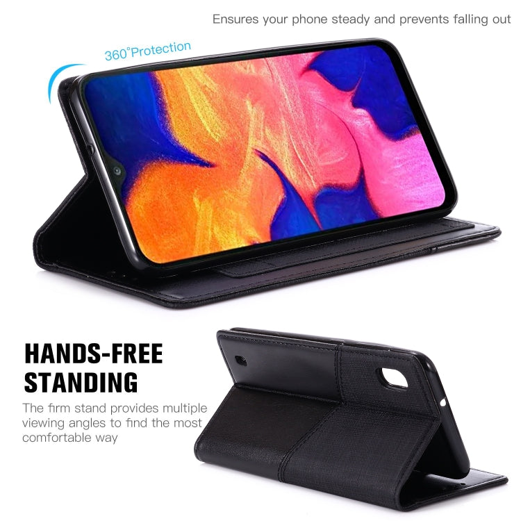 For Samsung Galaxy A10 MUXMA MX109 Horizontal Flip Leather Case with Holder & Card Slot & Wallet