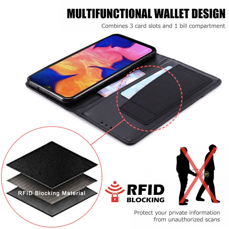 For Samsung Galaxy A10 MUXMA MX109 Horizontal Flip Leather Case with Holder & Card Slot & Wallet