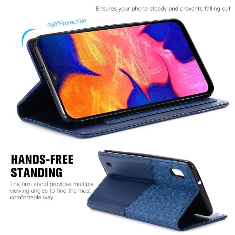 For Samsung Galaxy A10 MUXMA MX109 Horizontal Flip Leather Case with Holder & Card Slot & Wallet