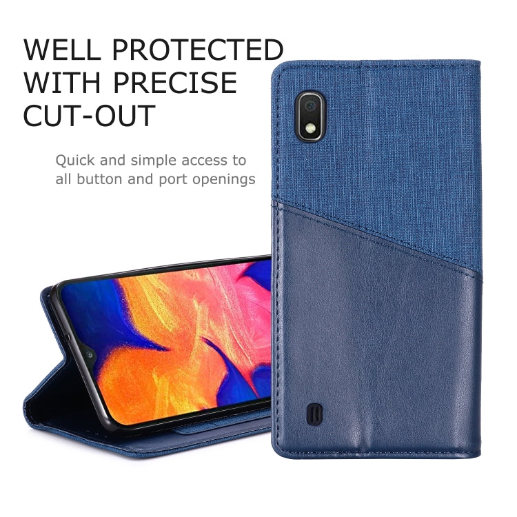 For Samsung Galaxy A10 MUXMA MX109 Horizontal Flip Leather Case with Holder & Card Slot & Wallet