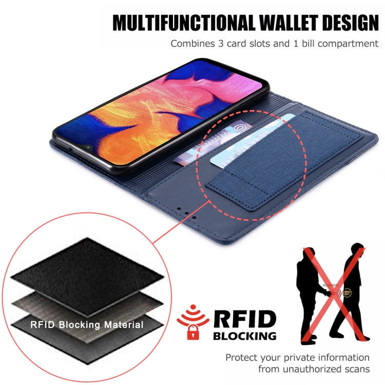 For Samsung Galaxy A10 MUXMA MX109 Horizontal Flip Leather Case with Holder & Card Slot & Wallet