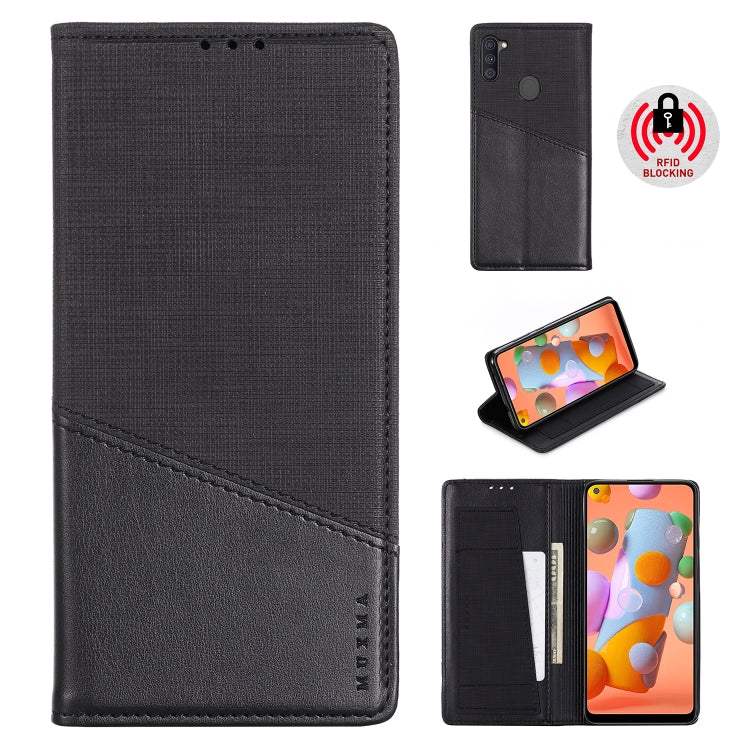For Samsung Galaxy A11 / M11 MUXMA MX109 Horizontal Flip Leather Case with Holder & Card Slot & Wallet