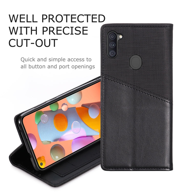 For Samsung Galaxy A11 / M11 MUXMA MX109 Horizontal Flip Leather Case with Holder & Card Slot & Wallet