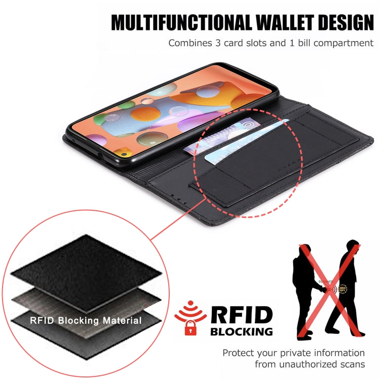 For Samsung Galaxy A11 / M11 MUXMA MX109 Horizontal Flip Leather Case with Holder & Card Slot & Wallet