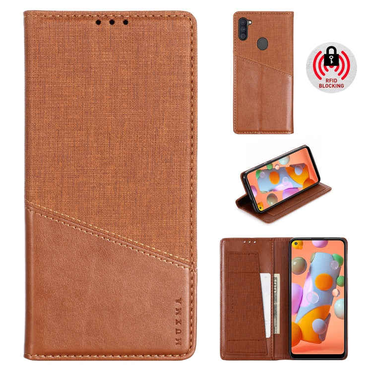 For Samsung Galaxy A11 / M11 MUXMA MX109 Horizontal Flip Leather Case with Holder & Card Slot & Wallet