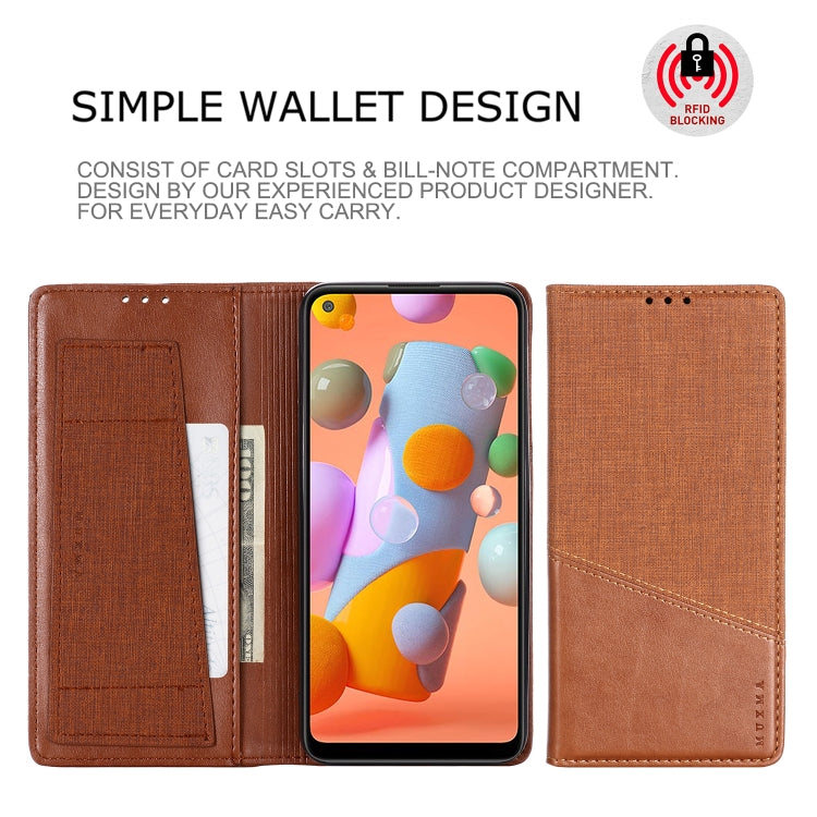 For Samsung Galaxy A11 / M11 MUXMA MX109 Horizontal Flip Leather Case with Holder & Card Slot & Wallet